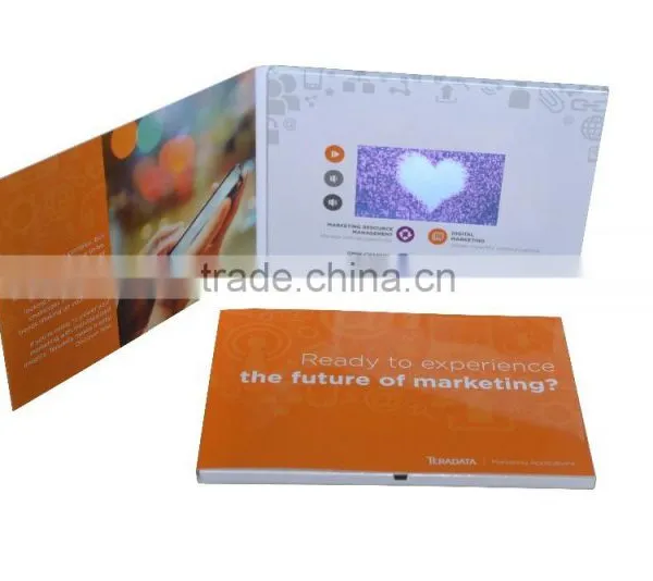 Customized Printing LCD Video Business Card 4.3inch Video Brochure photo-2