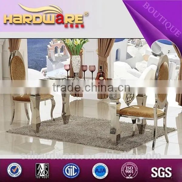 Supplier Marble Top Stainless Steel Chair Home Furniture photo-2