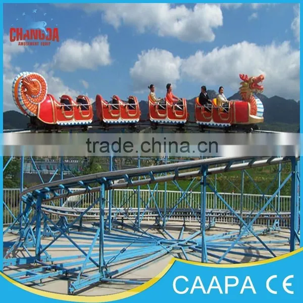 Sliding Dragon Coaster ! Cheap Mini Roller Coaster/steel Electric Train Slide Dragon for Sale photo-2