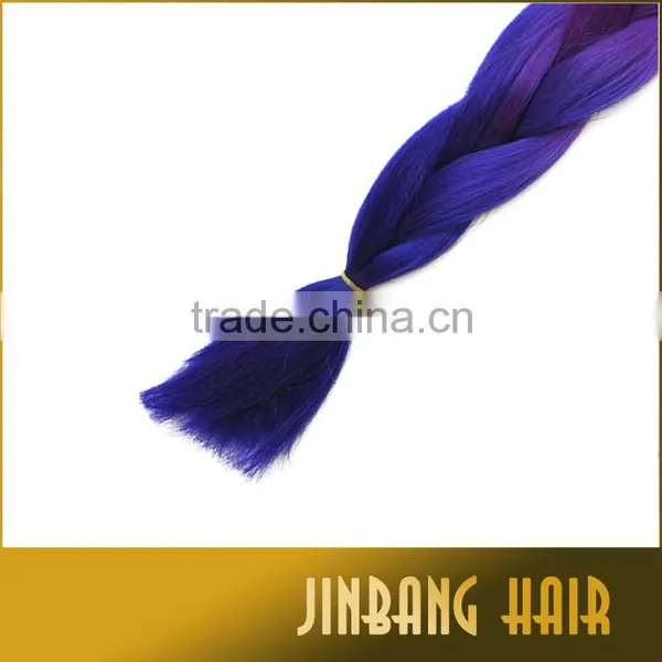 Hot Wholesale 100g 24inch High Temperature Synthetic Hair Premium Ombre Jumbo Braid photo-4