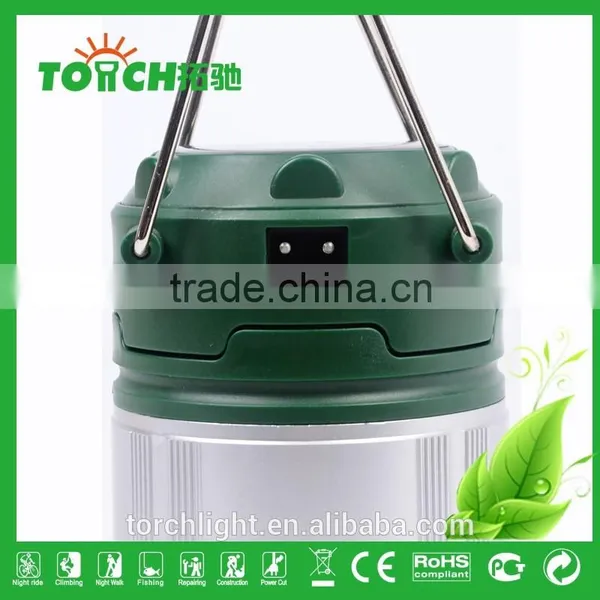Rechargeable ABS Plastic LED Lantern Camping Light Camping Lantern With Solar Charger Camp Lantern Light By3*AA Battery photo-5