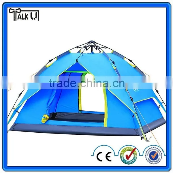 Waterproof 3-4 Person Double Layer Automatic Instant Outdoor Camping Family Tent Inflatable Camping Tent photo-2