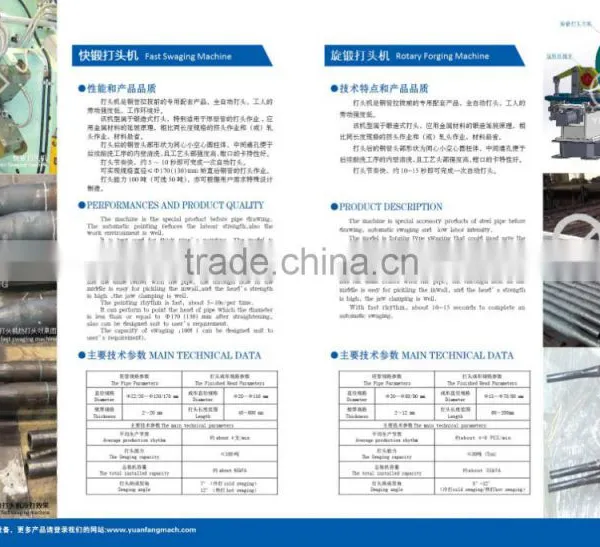 Pointing machine for steel pipe