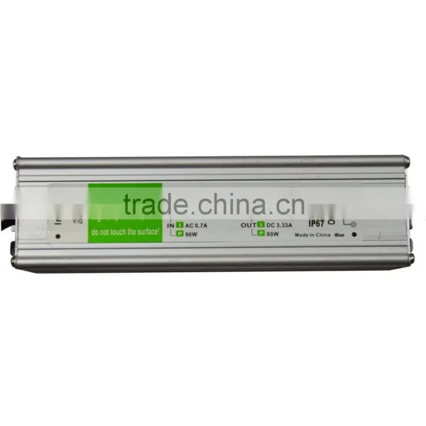 80w 24v Ip67 Constant Volatge Led Driver With CE & RoHs Certification Supplier's Choice
