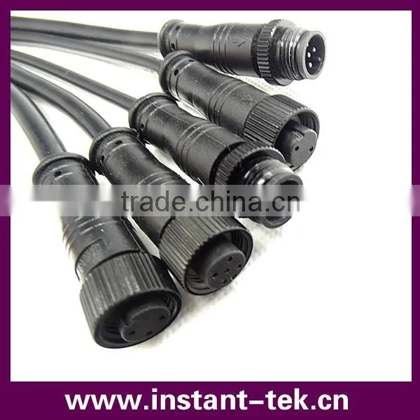 INST Male to Male With Nut Bulkhead Pigtail Cable Connector Adapter photo-3