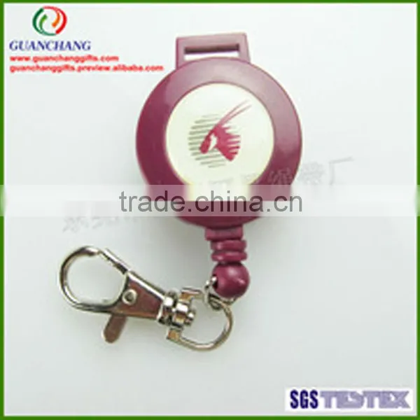 New Design Fashion Badge Reel With Light, Metal Badge Reel, Diy Retractable Badge Holder Pull Reel photo-5