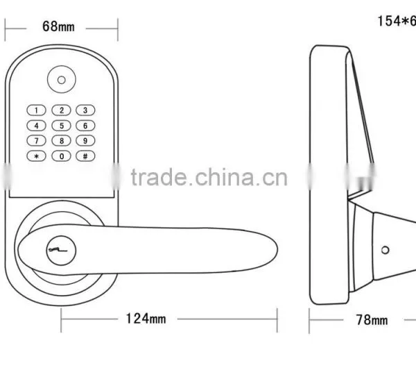 Cheap,smart and Security Code Door Lock in China photo-3