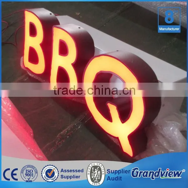 Interior Mini Letter Sign Frontlit and Backlit Channel Letter Sign for Wall photo-6