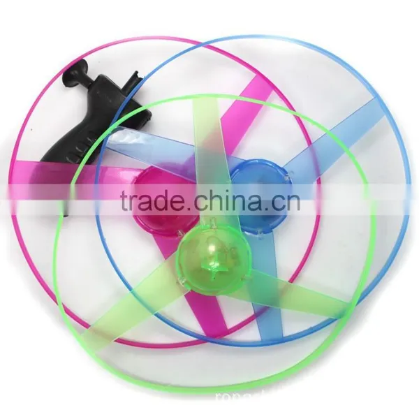 pull string flying toy,flying disc launcher,led flying toy