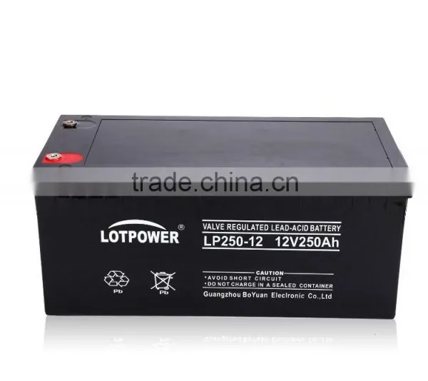 Guangzhou Best Selling 12 Volt 250ah Deep Cycle Vrla Battery