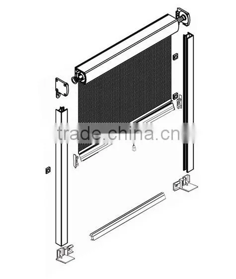 120cm * 150cm PVC Insect Screen Roller Window photo-3