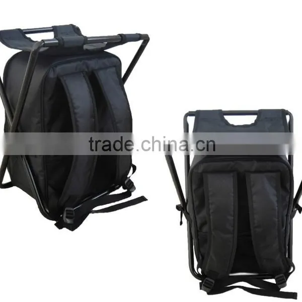 High Quality Fashion Oxford Black Camping Hiking Backpack Fishing Folding Chair Cooler Bag HWY009 photo-3