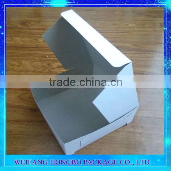 Manufacturer Colorful Designed Lvory Paper Cake Box With PVC Window