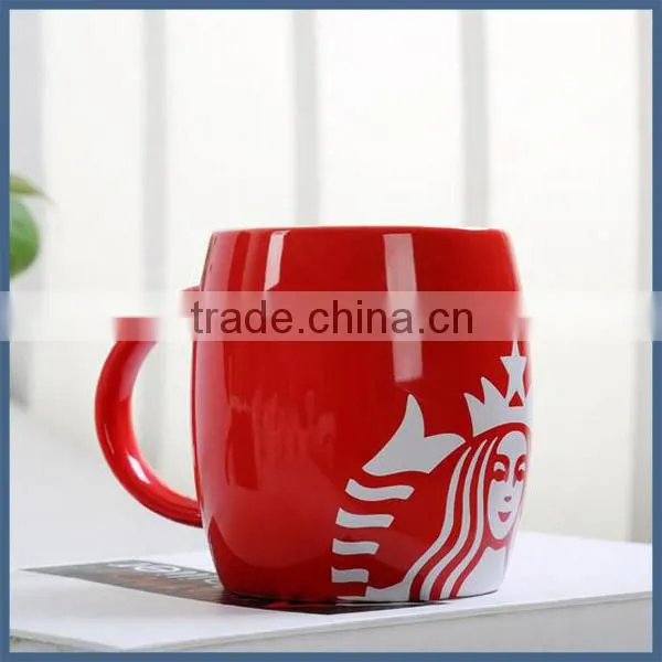 Grade A Custom Printing Porcelain Starbucks Coffee Mug photo-2