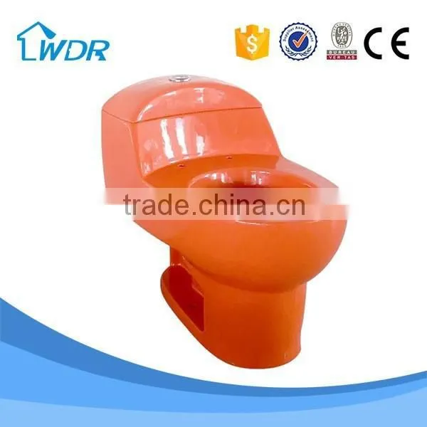 Bathroom Accessories Design American Siphon Flushing S-trap 250 300 and 400 mm Teal Blue Colored Toilets photo-4