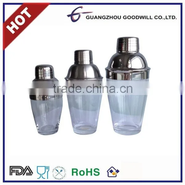 Glass Mini Promotional Bar Wine 180ml Cocktail Shaker photo-3