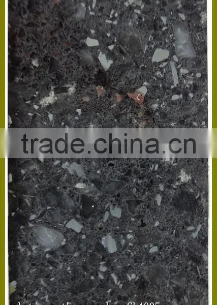 platinum three color stone artificial quatz slab