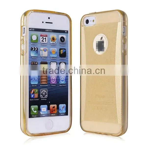 C&T Clear Glitter Jelly Color Soft TPU GEL Protective Case Covers for Apple IPhone 5/5s/SE photo-4