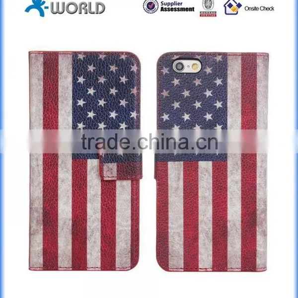 Cute Colorful Printing Skin Stand Leather Case Cover for IPhone 6S photo-4