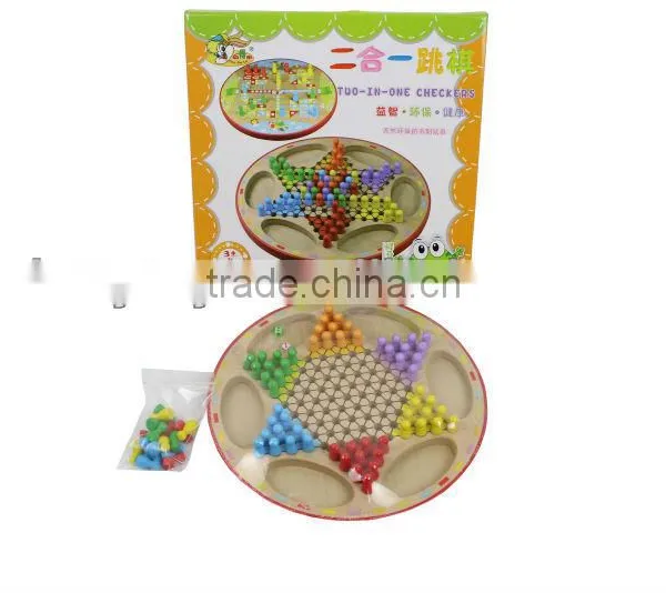Wooden Educational Two-in- One Checkers photo-2