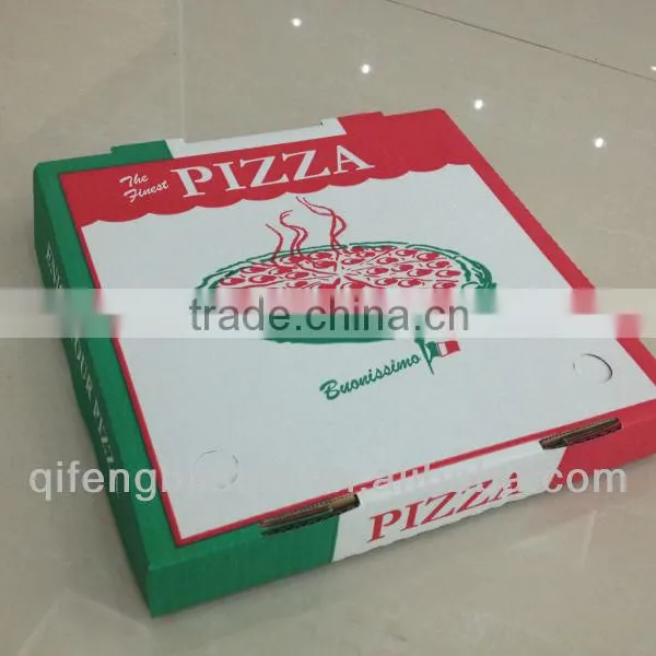 Customized Disposable Kraft Pizza Box/different Size Disposable Kraft Pizza Box With Logo photo-3