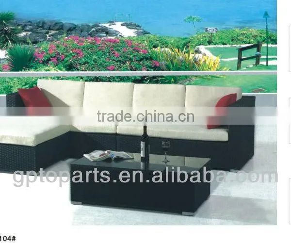 Latest Beautiful Design Rattan Gardan Furniture Corner Sofa With Wholesale Price photo-3
