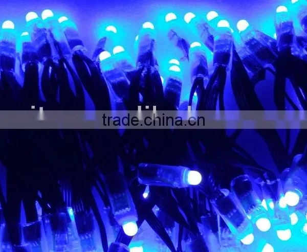 BLACK Wire IP68 DC12V Input 12mm Through-hole LED RGB Dump Node;100pcs a String photo-5