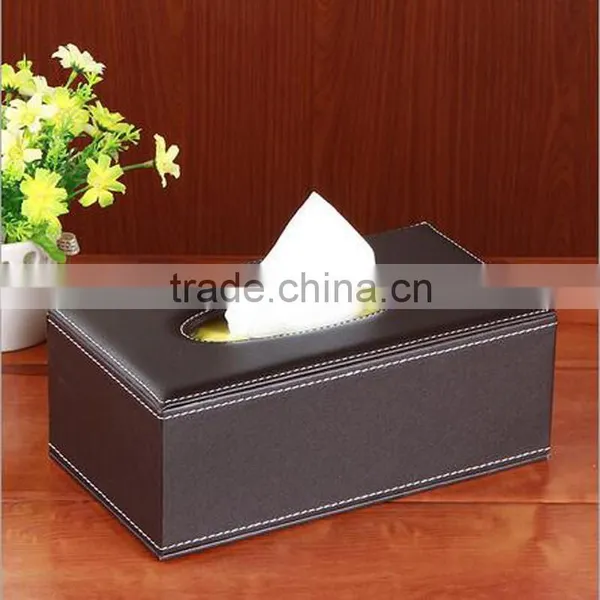 Factory Sale Leather Tissue Box Cover,facial Tissue Box,tissue Box Wholesale photo-3