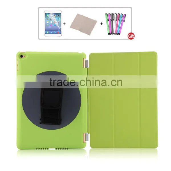 Special Design 360 Rotating Handheld PU Cover for Ipad Air 2 Case photo-6
