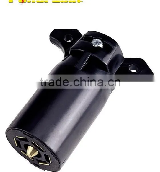 Z80080 7 Pin Trailer Plug 7 Way Blade Round Connector Plug RV Parts Male 12V