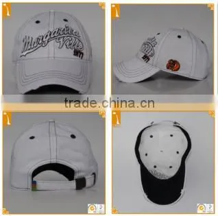 Wholasale Custom Unisex Distressd White Unstrctured Curved 3D Embroidered 6-panel 100%cotton Baseball Cap photo-5