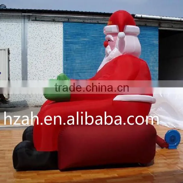 Giant Inflatable Christmas Santa in Chair for Christmas Decoration photo-2