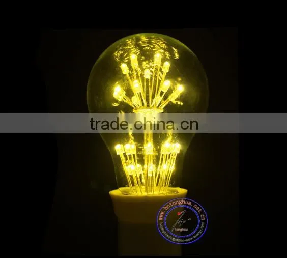 Antique LED Fireworks Filament Light A19 Edison Style Led Starry Light Bulb photo-2