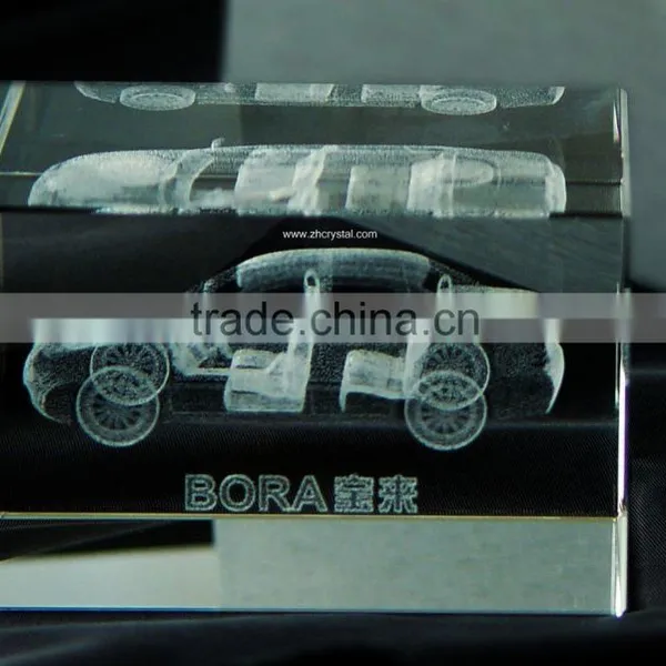 Factory Wholesale 3D Laser Engraved Crystal Cube photo-2