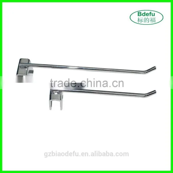 Store Display System Metal Chrome Hook for Crossbar