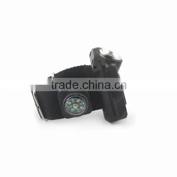 Fashion Mutifunctional Rechargable LED Watch Flashlight With Compass photo-4