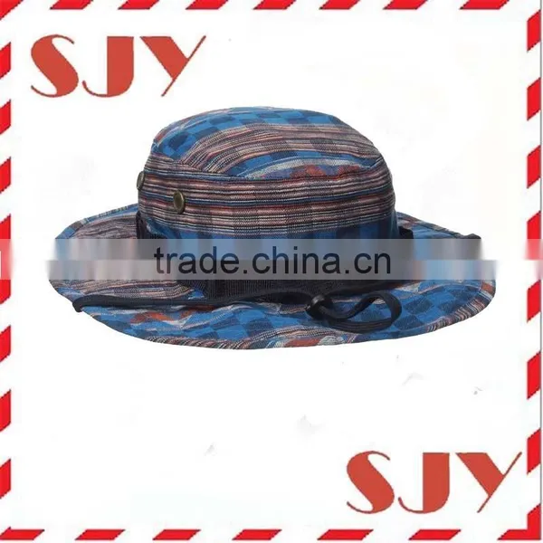 Wide Brim Custom Printed Bucket Hats Wholesale photo-2