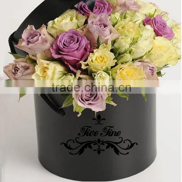 Large Round Cardboard Box With Handle photo-3