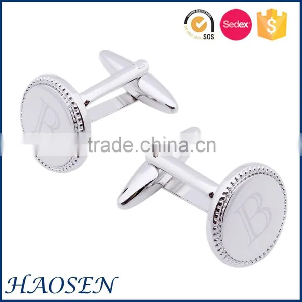 2016 Wholesale Letter Mental Cufflinks for Men photo-4