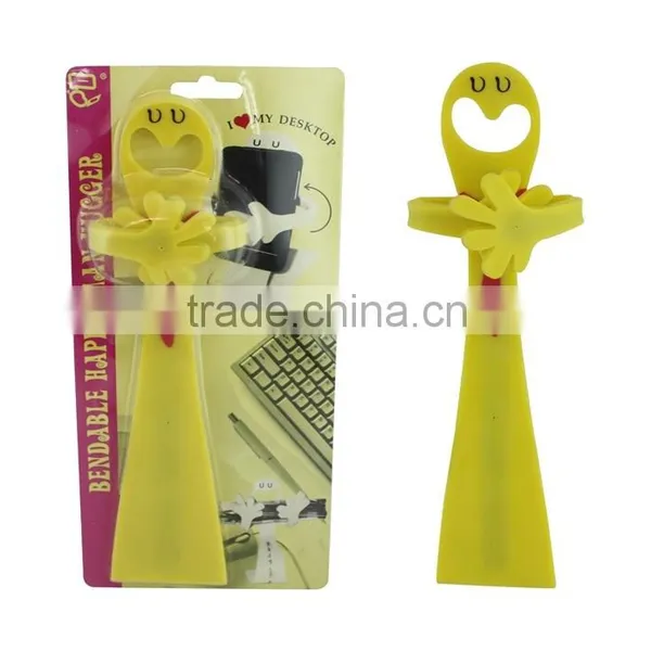 Cute Yellow Color Plastic Mobile Phone Holder