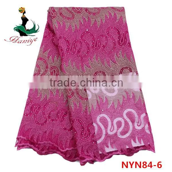 2016 Haniye Tulle Lace Fabric, African Net Lace, Wholesale African Lace Fabrics/NYN84 photo-5