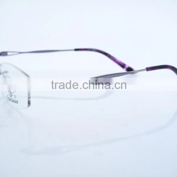 2016 New Stylish Metal Eyeglasses Frames Full Rimless G659 photo-2
