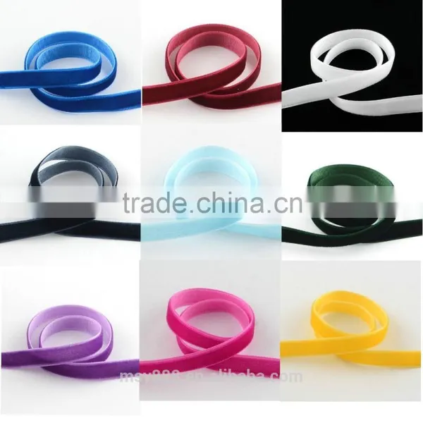 Nylon Single Faced Velvet Ribbon Velour Webbing Headband Hair Band Hair Accessories Christmas Ribbon photo-4