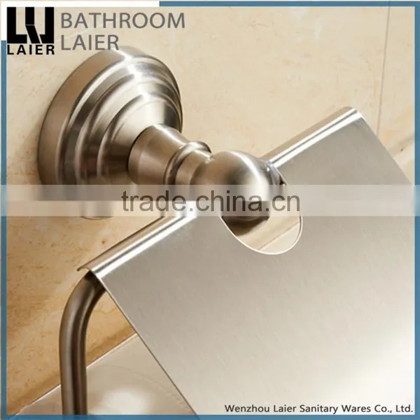 No.13133 Hot Sale Modern Bathroom Stainless Steel Brush Nicked Wall-Mounted Bathroom Accessories Paper Roll Holder photo-2