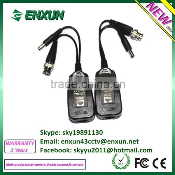 Color Video HD-CVI/AHD 720P up 300m With Passive Video Balun hd Video Balun