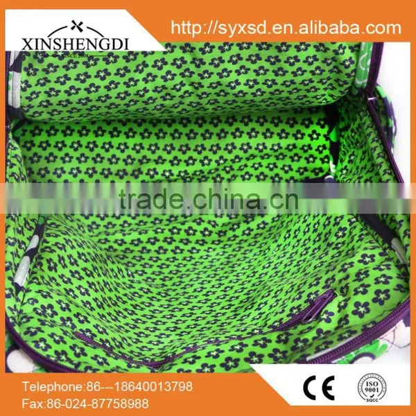 New Design Cotton Colorful Quilted Designer Duffle Women Small Satchel Bag photo-4