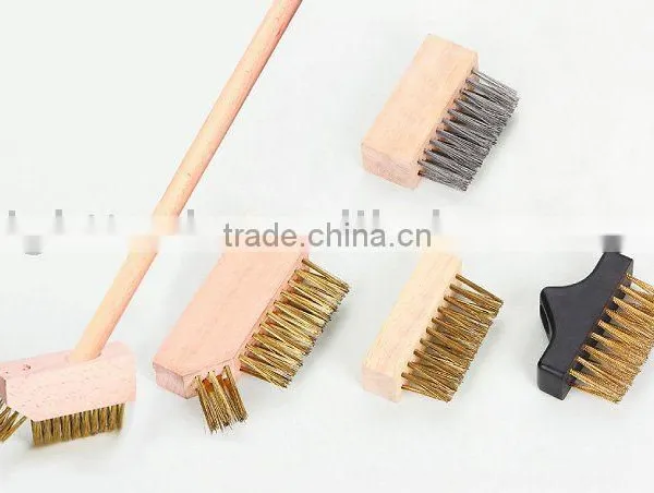 Deck Brush/brass Wire Brush/swimming Pool Brush
