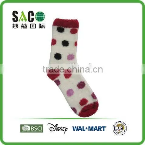 Colorful Dots Pattern Fluffy Socks photo-5