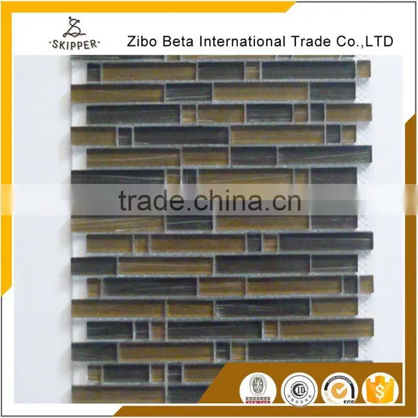 Eco-Friendly Exporter Iridescent Glass Mosaic Tile photo-3
