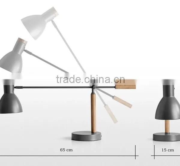 Adjustable Angle Table Lamp Metal With Powder Coating Finished Bedside Table Lamp Bedroom Study Room Table Lamp photo-2